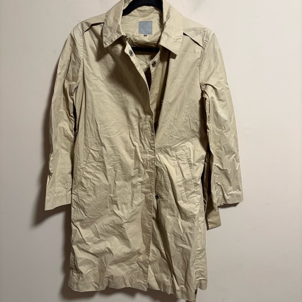COS Belted Beige Trench Coat- Size 34 (US 4) - Picture 2 of 12